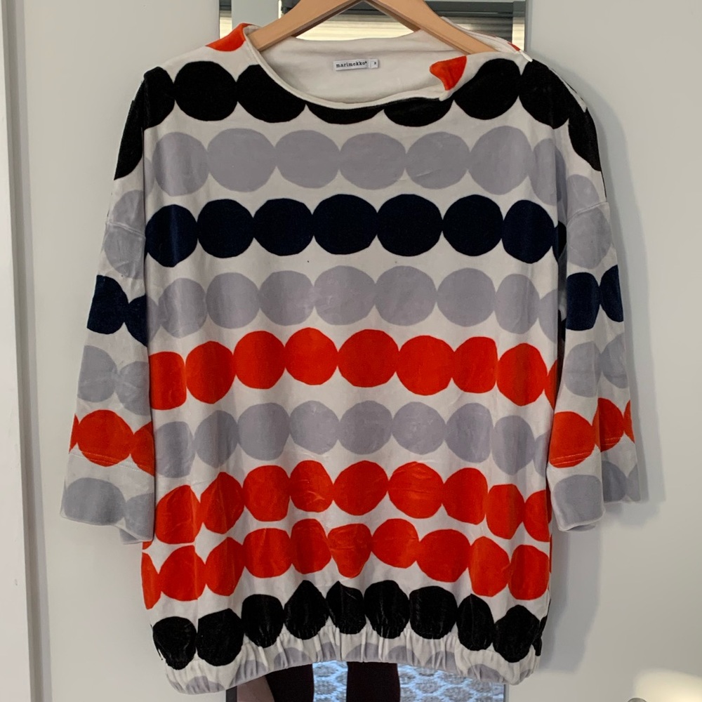 Marimekko velour pullover size M